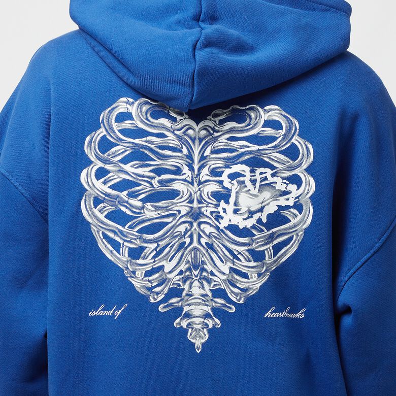 Krom Zip Hoodie med dragkedja Island of Heartbreaks