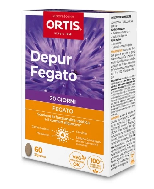 ORTIS Depur Liver 60 comprimés favorise le bon fonctionnement naturel du foie