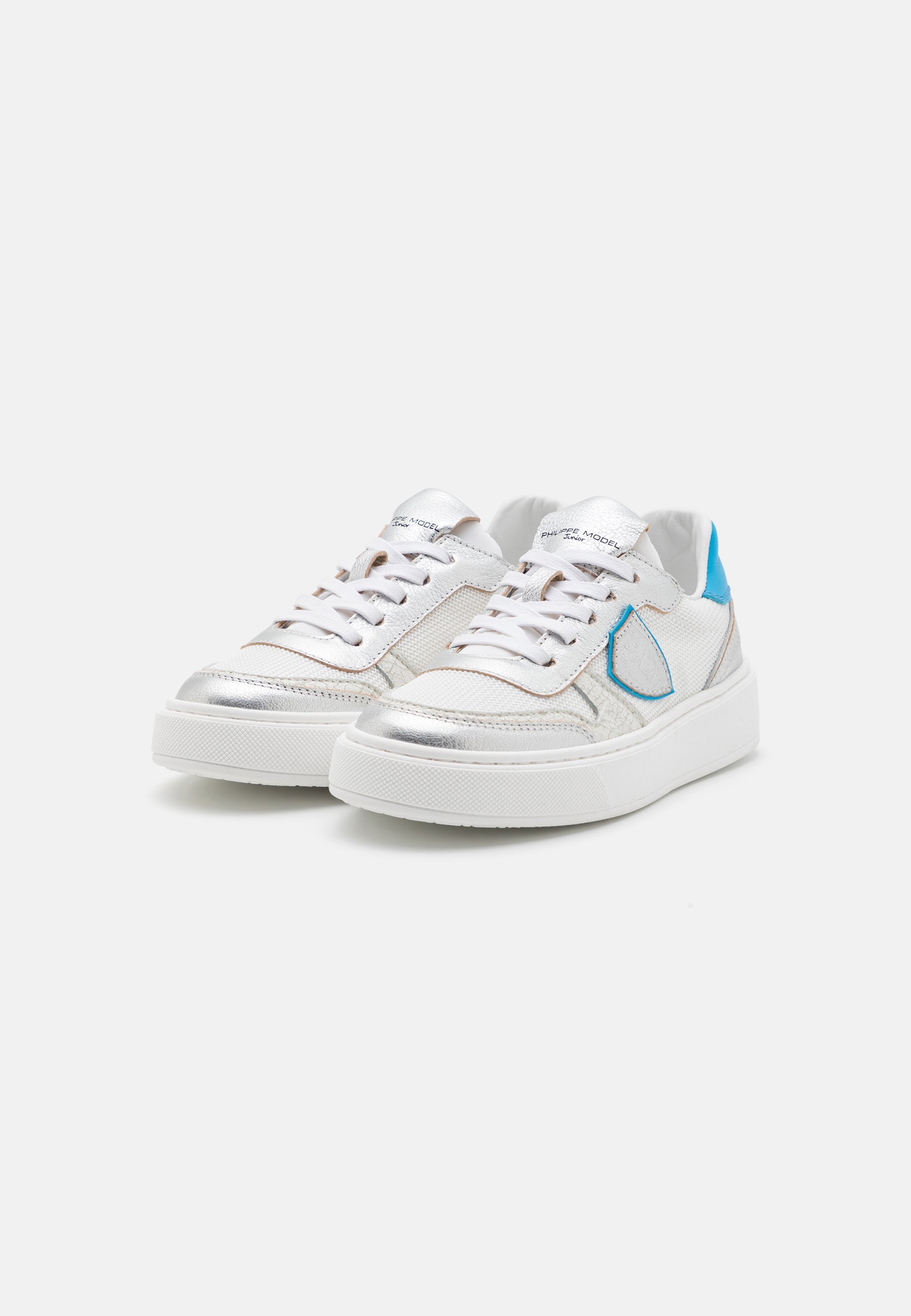 Philippe Model UNISEX - Sneakers - wit/zilver/lichtblauw