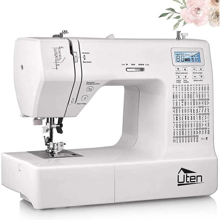 Uten 2685A Electronic Sewing Machine - 200 Stitches, 8 Buttonhole Types with Multifunction Display