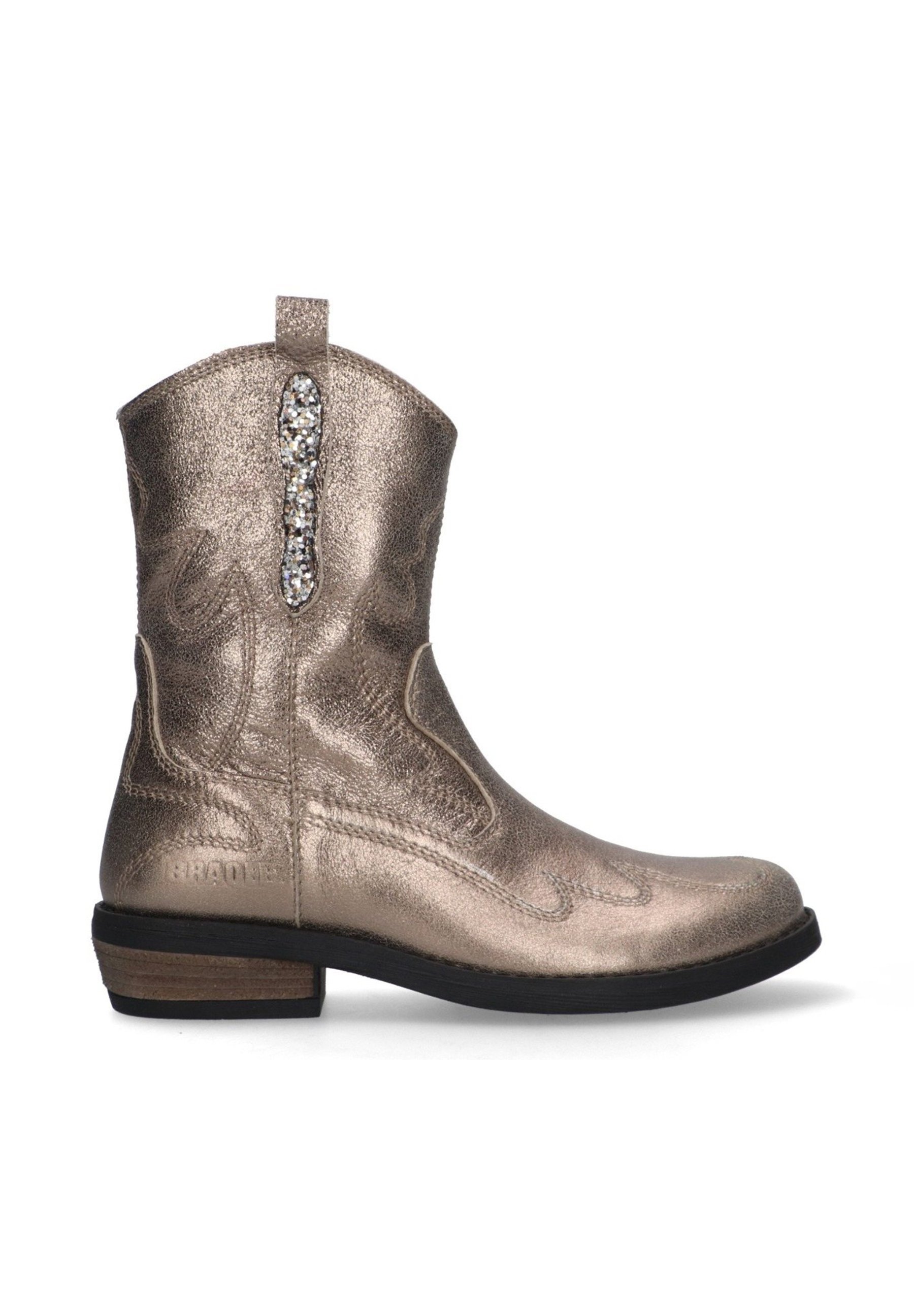 Bottines Braqeez style cowboy/motard - marron