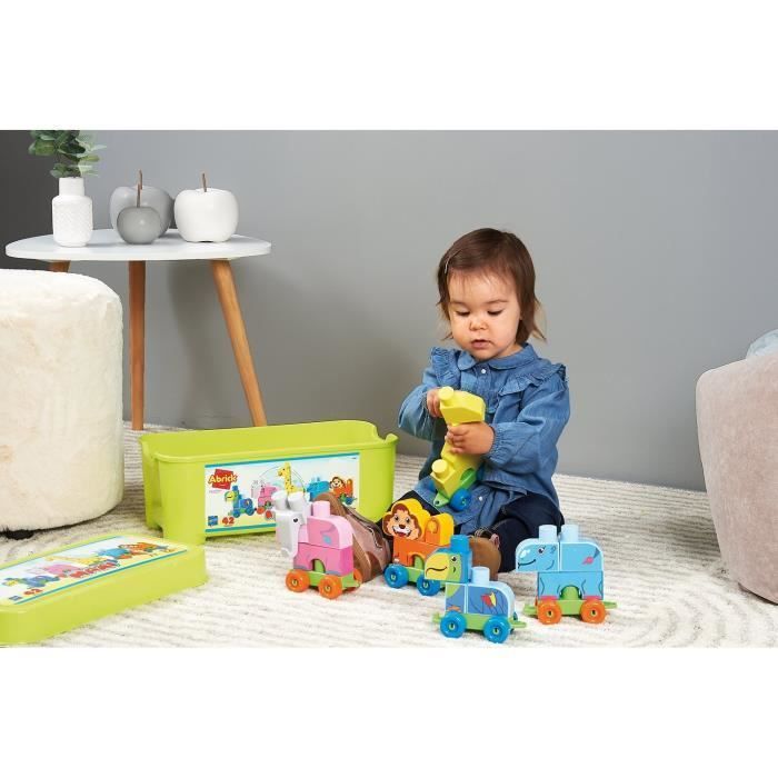 Tren de juguete Abrick Zoo - ECOIFFIER - THE MAXI 7840 - 42 piezas - A partir de 12 meses