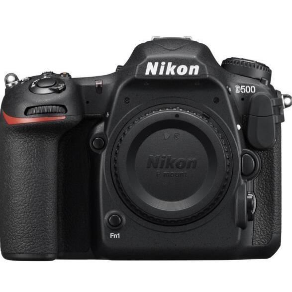 Nikon D500 digitalt spejlreflekskamera - sort - 4K - objektiv medfølger - optisk billedstabilisator