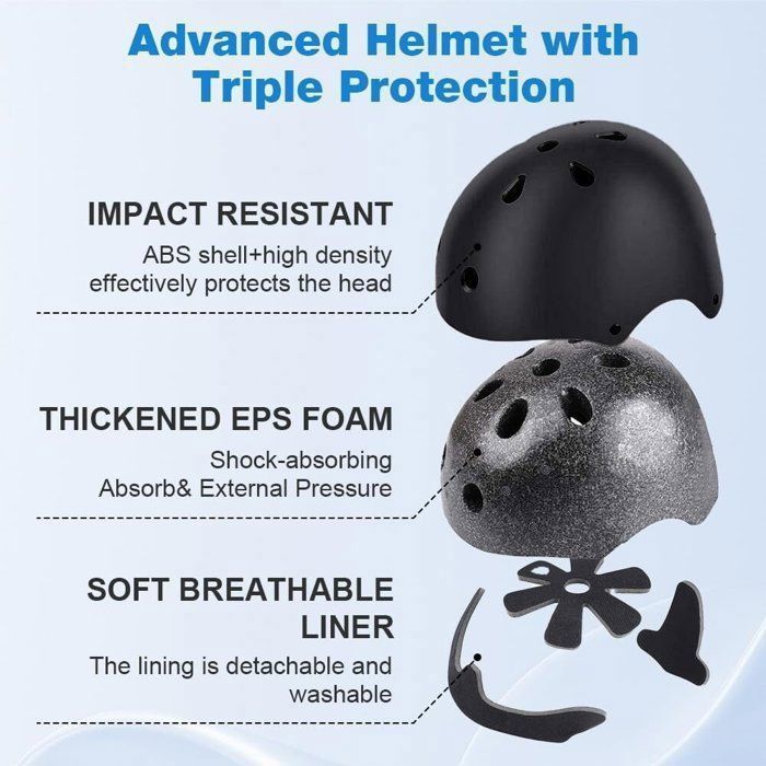 Casco de bicicleta infantil ajustable de 48-56 cm, casco para niñas y niños de 3 a 8 años, casco protector para ciclismo, patinaje en línea, monopatín y patinete.