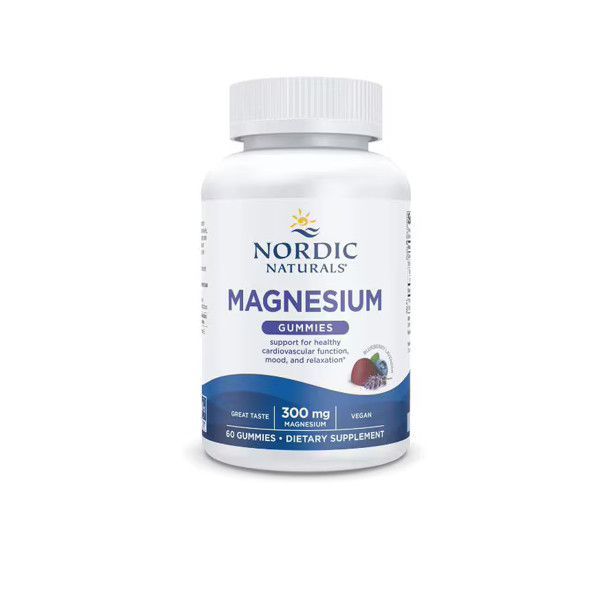 Nordic Naturals Magnezijevi gumiji z borovnico in sivko