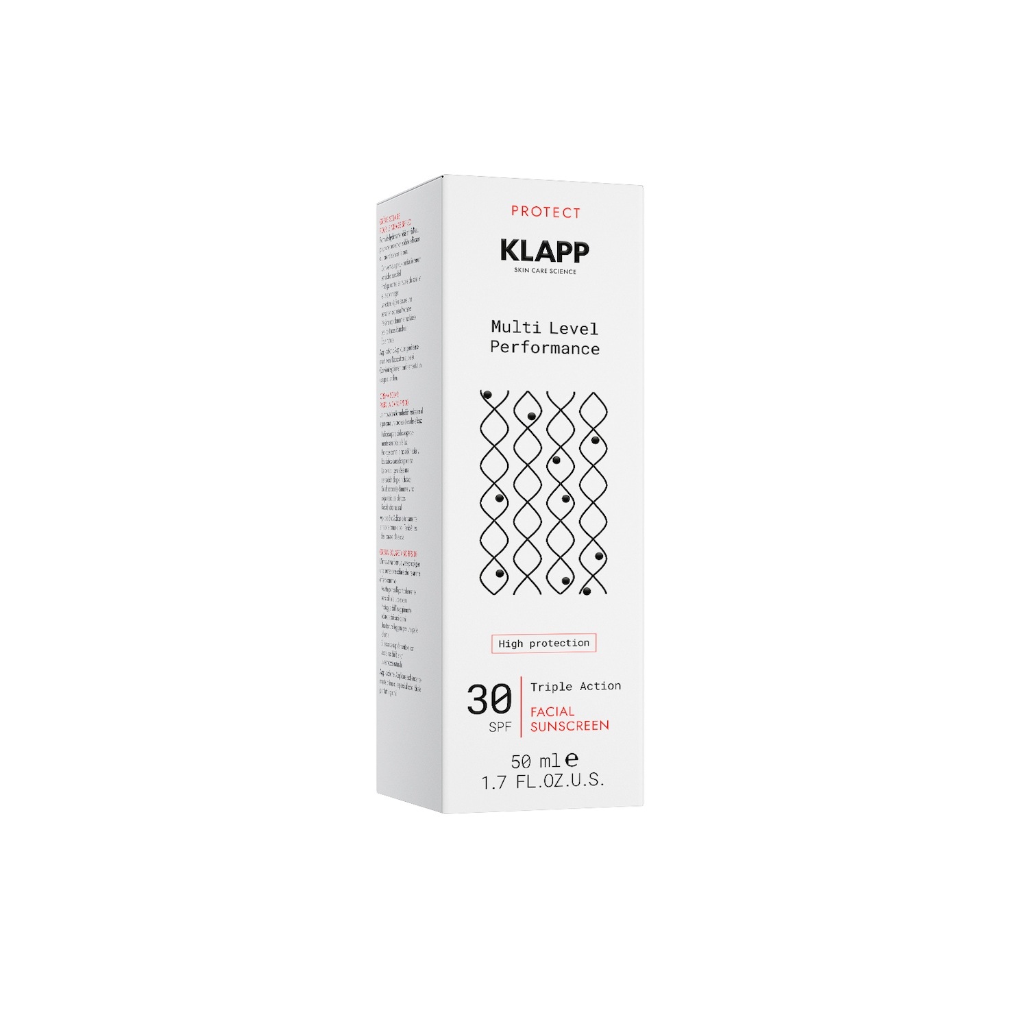 Klapp Fixing Powder Multi-Level Performance Sunscreen Trojitý opaľovací krém na tvár SPF 30 - 50 ml