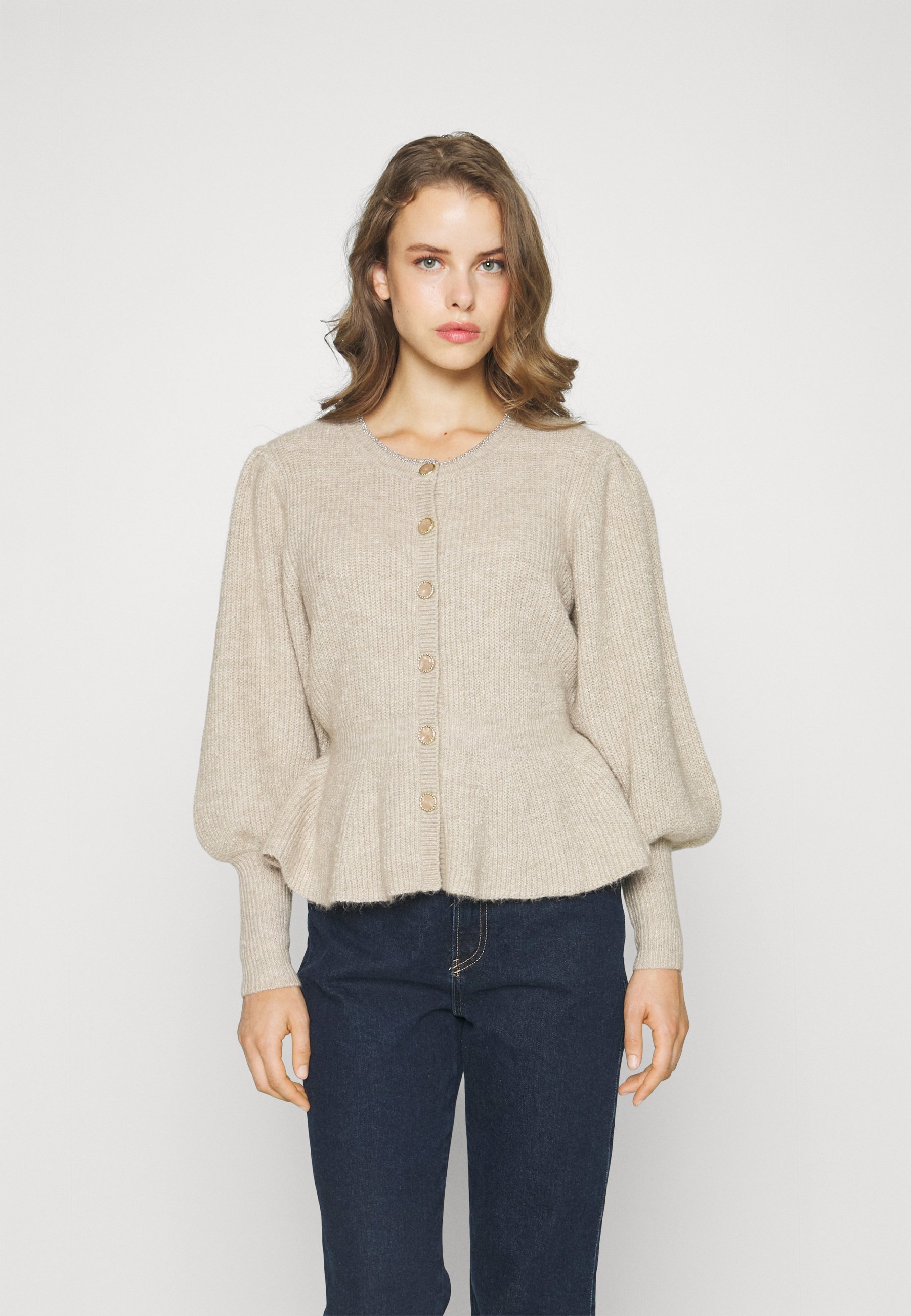 ONLY Petite ONLRIO LIFE CARDIGAN - Cardigan - cocco tostato