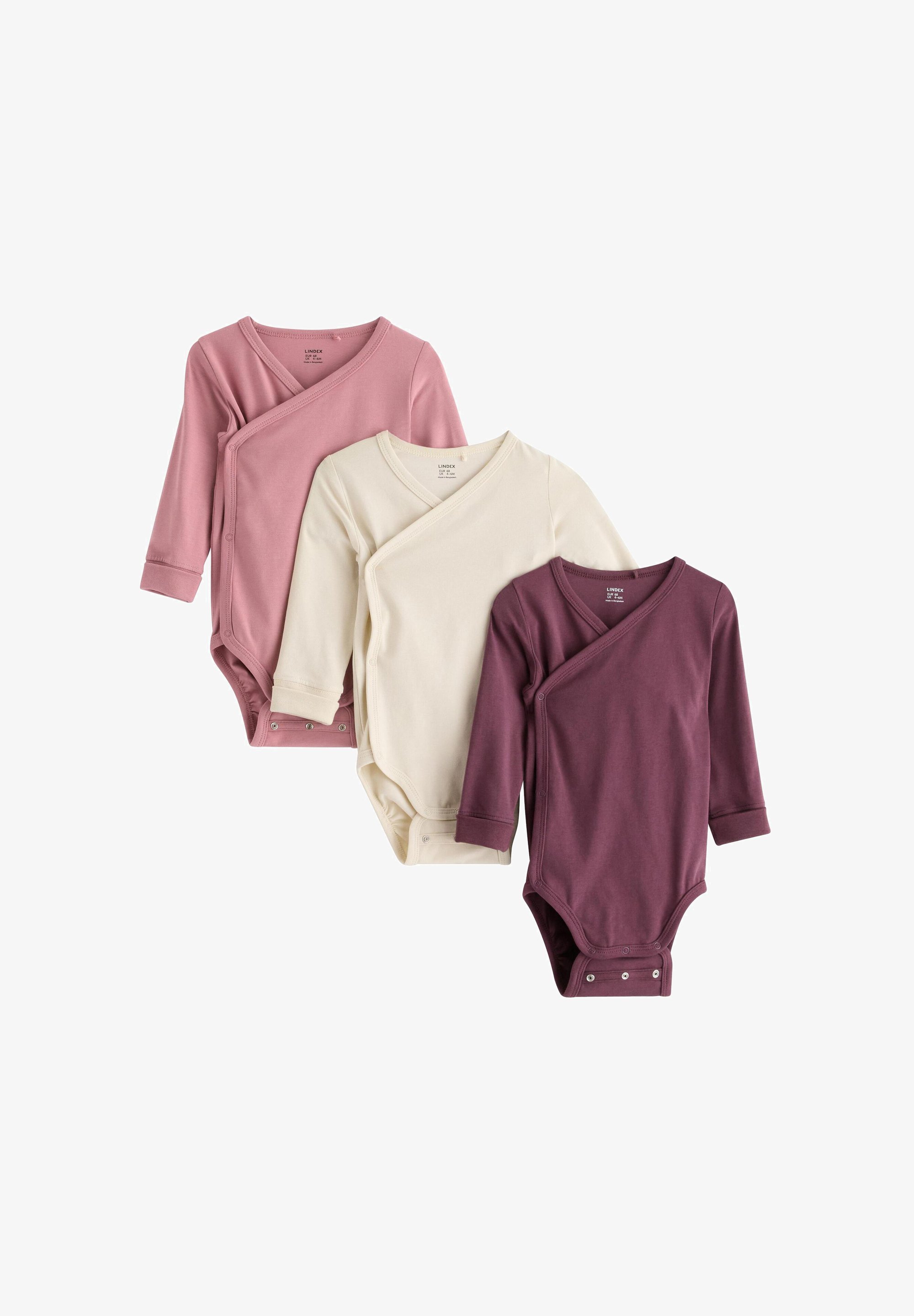 Lindex WRAP BASIC 3-PACK - Body - dusty lilla