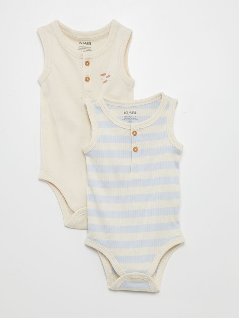 Conjunto de 2 bodys - BLANCO