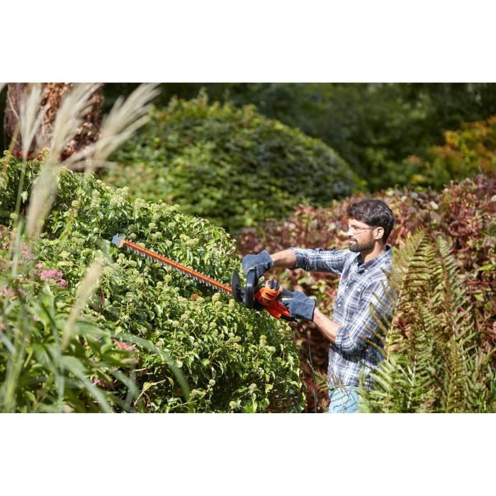 Taille-haies électrique filaire - BLACK&DECKER - BEHTS451-QS - 550W - Lame 60cm