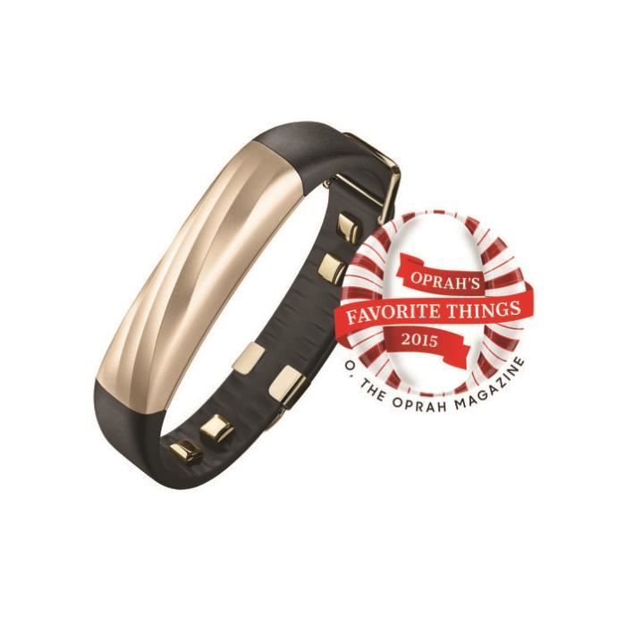 Braccialetto fitness tracker connesso JAWBONE UP3 - Nero/Oro - Monitoraggio attività - Frequenza cardiaca - Sonno