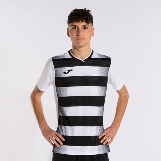 Camiseta Manga Corta Joma Europa V Blanco Negro
