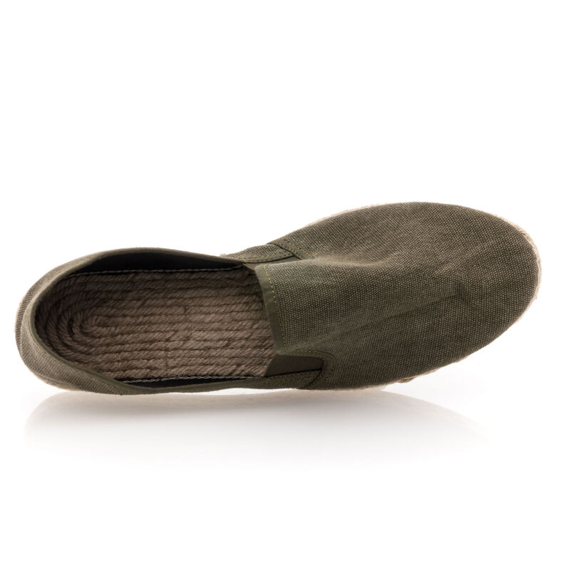 Grønne espadriller med tausåler for menn