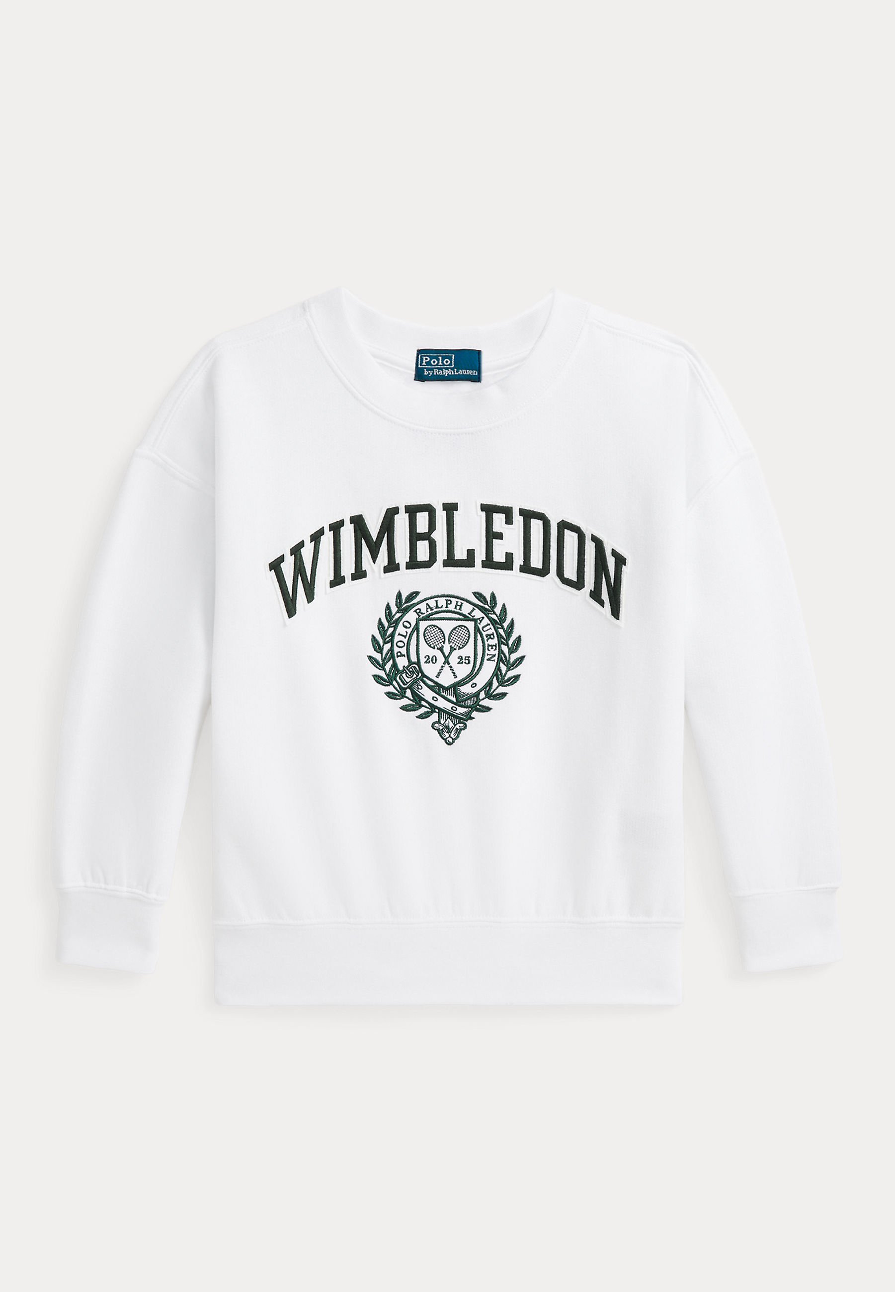 Sweat-shirt en polaire Polo Ralph Lauren Wimbledon - Blanc céramique