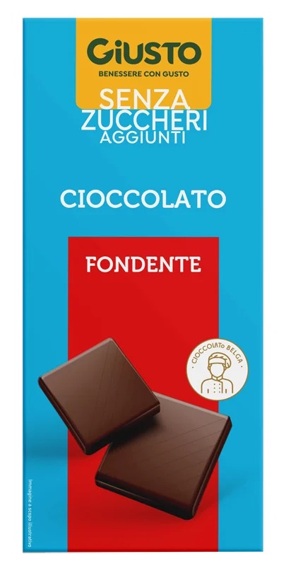 GIUSTO Giusto Zartbitterschokolade ohne Zucker 85g Genuss mit Geschmack
