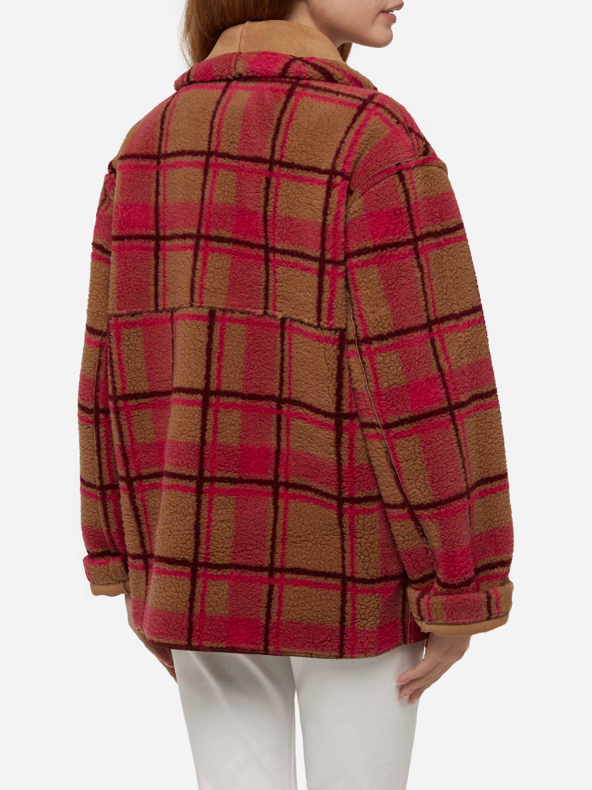 Chaqueta reversible de piel de oveja para mujer Dorys