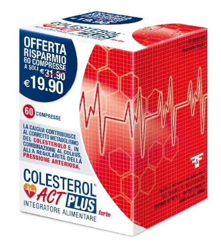 F&F Cholesterol Act Plus Forte 60 tabletten voor een goede hart- en vaatgezondheid.