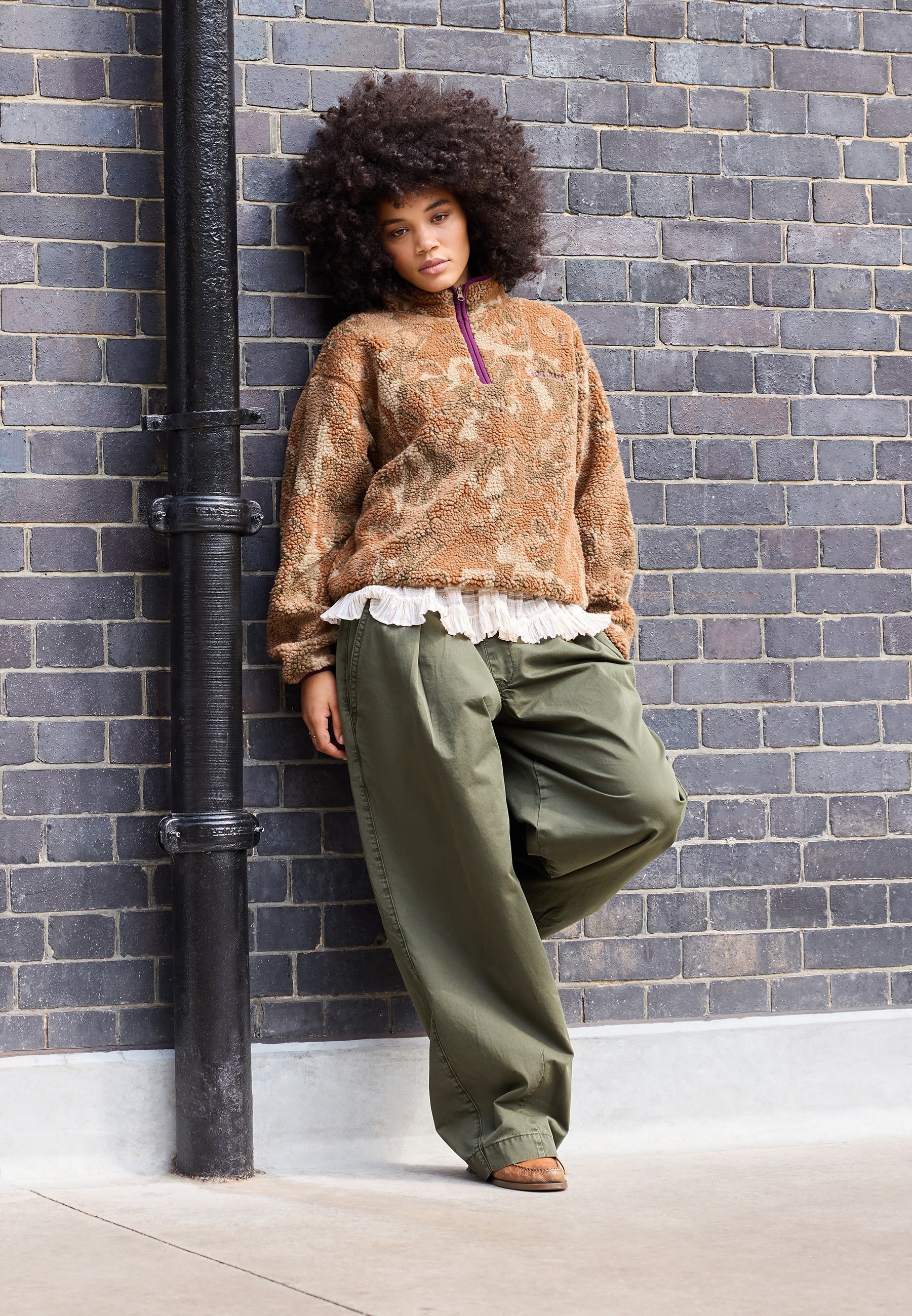 Maglione in pile BDG Urban Outfitters - multicolore