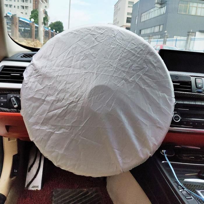 Parasole per volante auto, parasole per finestrino laterale, coprivolante in tessuto rivestito argento, color crema, solare, Strumenti < Attrezzature e accessori