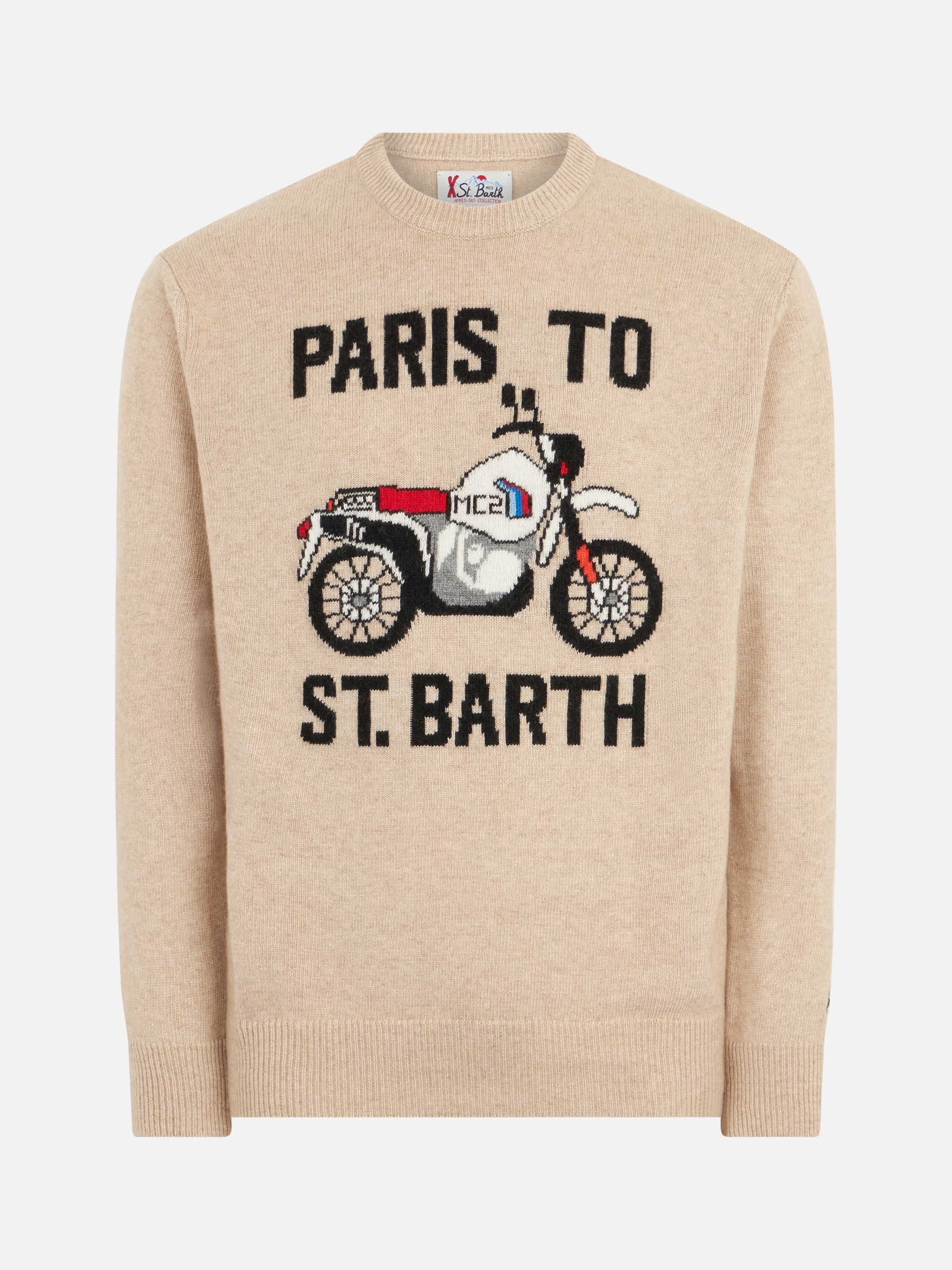 Herentrui met print van Parijs naar St. Barth op de voorkant.