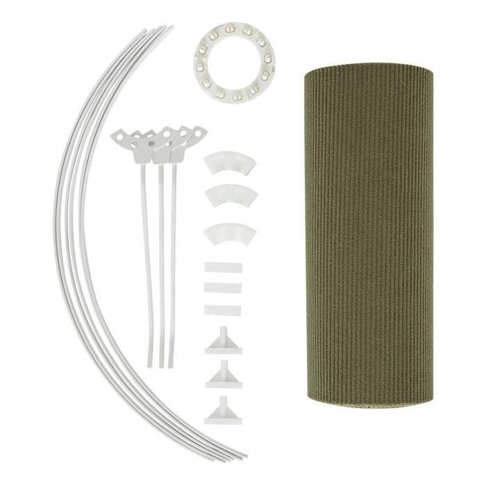 Pantalla de lámpara Beline D30cm verde caqui - Atmosphera Interior Designer