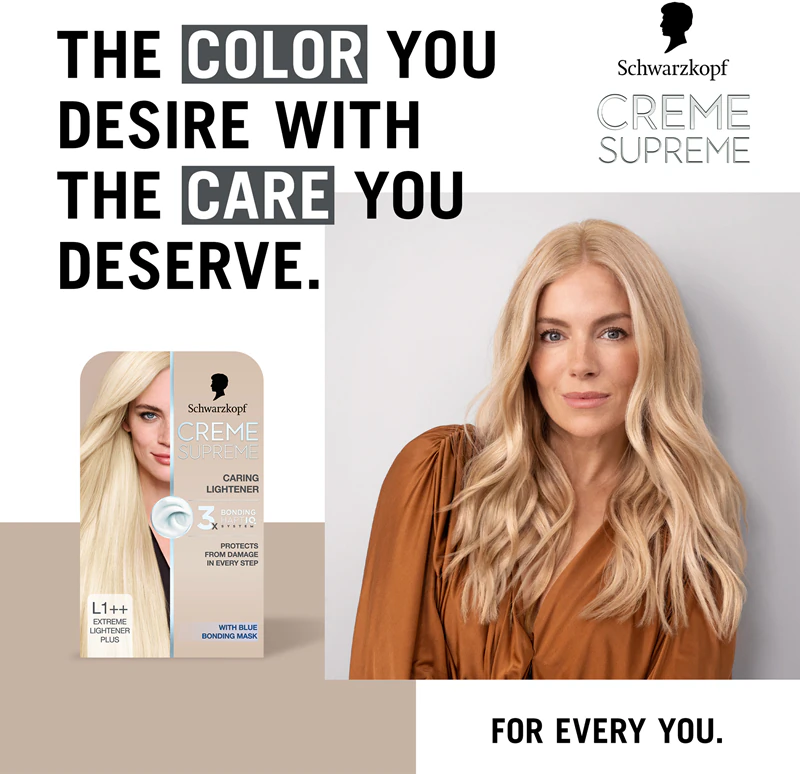 Schwarzkopf Creme Supreme permanente haarkleuring voor het oplichten van haar
