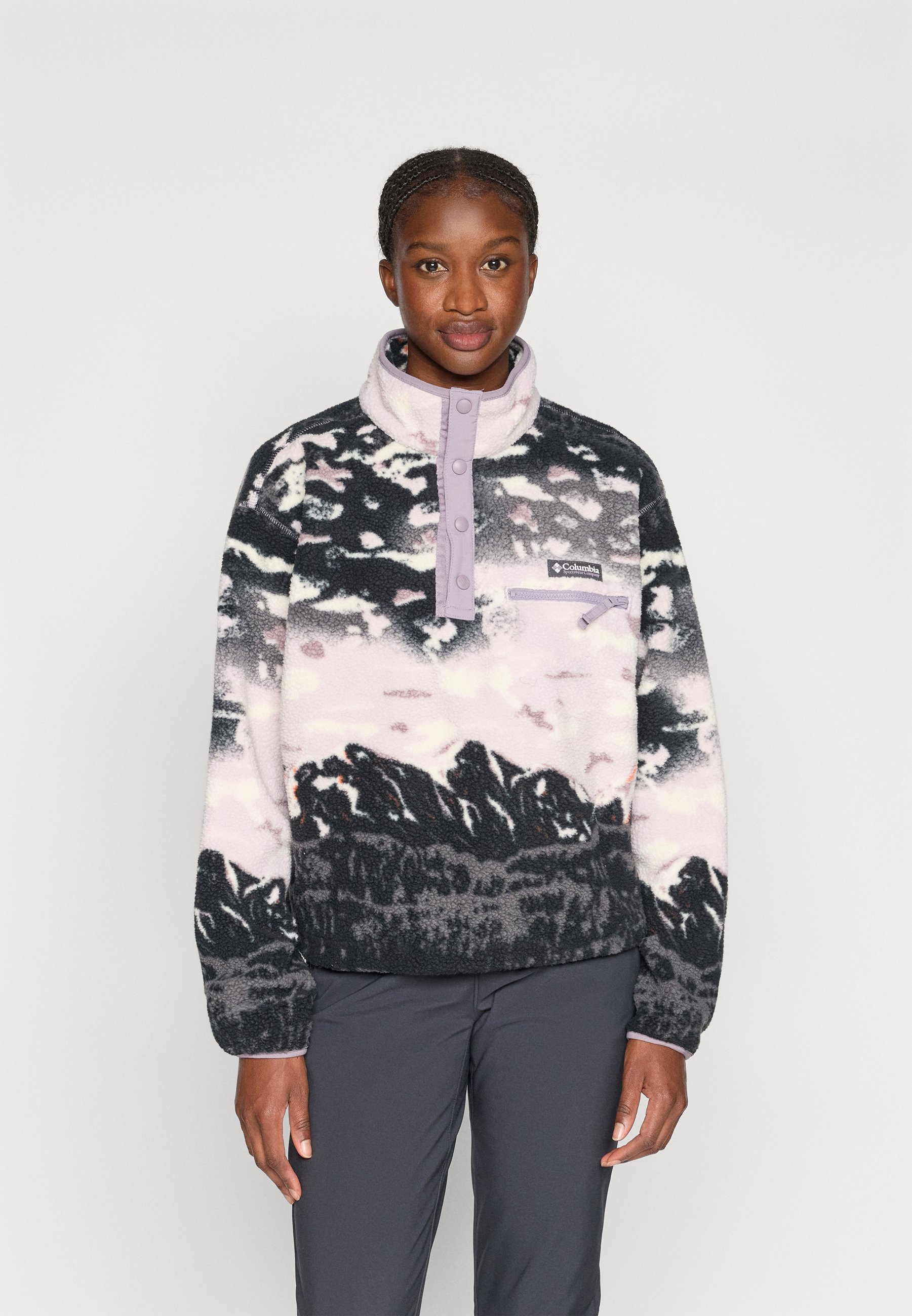 Columbia HELVETIA™ II HALF SNAP - Fleece trui - lila