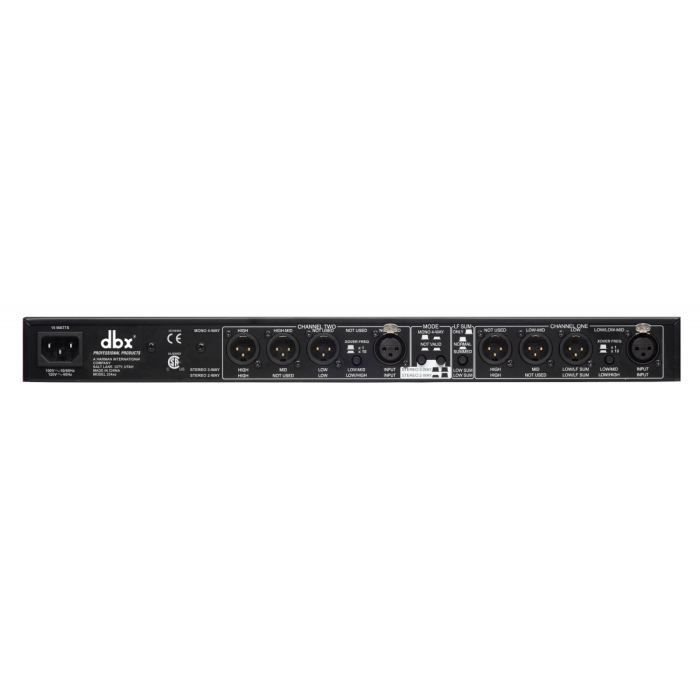 DBX 234XS Stereo Crossover - 2/3-way stereo or 4-way mono active crossover - DBX brand