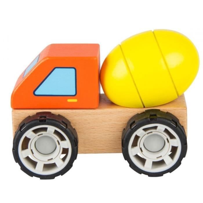 iWood - Concrete Mixer Vehicle in Wood, Assembles and Disassembles, 13017 - 6935494720155