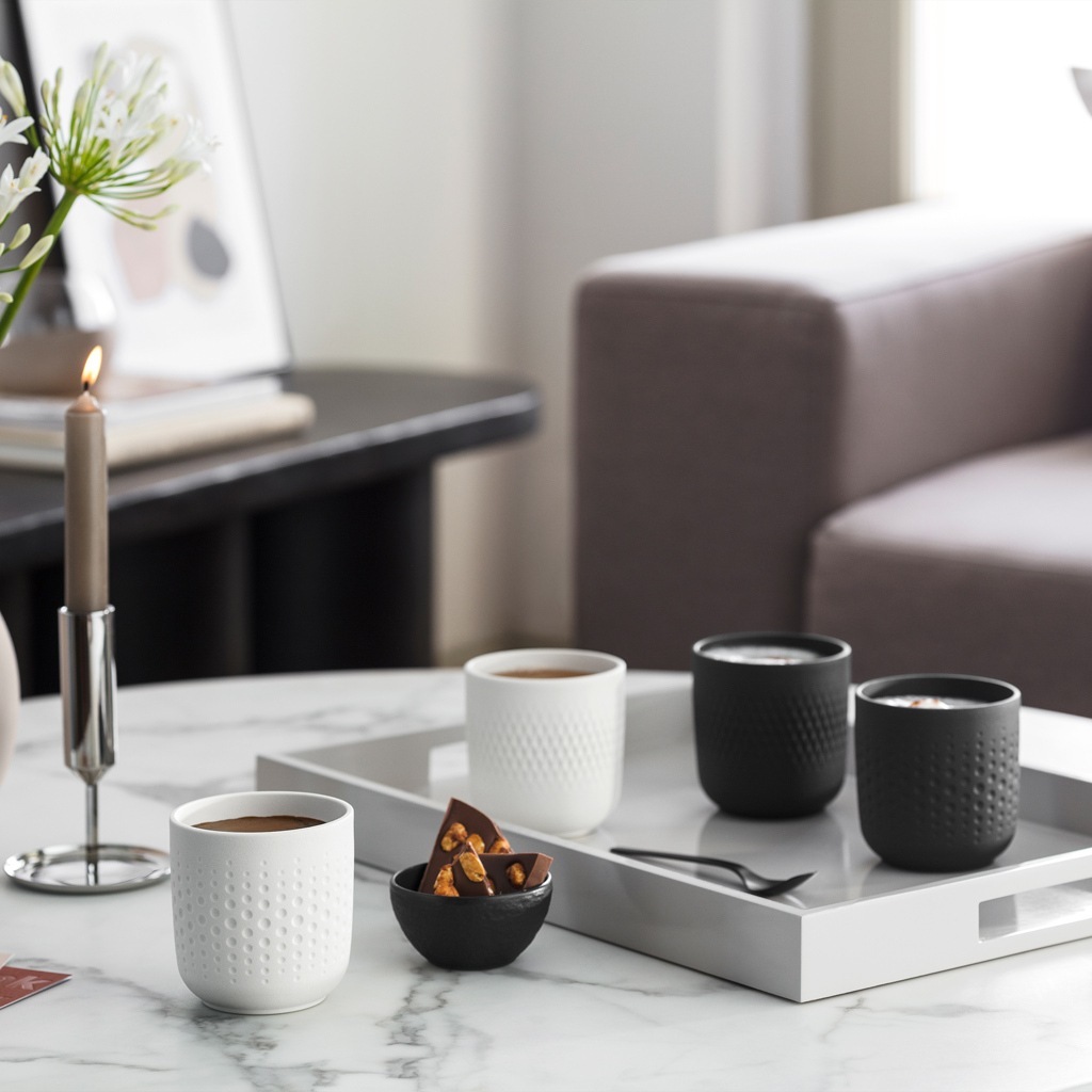 Villeroy & Boch krūzīšu komplekts, 2 daļas, Collier noir modelis – 1 daļa