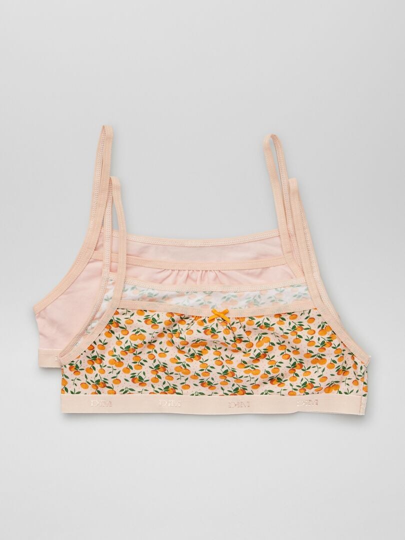 Conjunto de 2 sujetadores 'Dim' - BEIGE