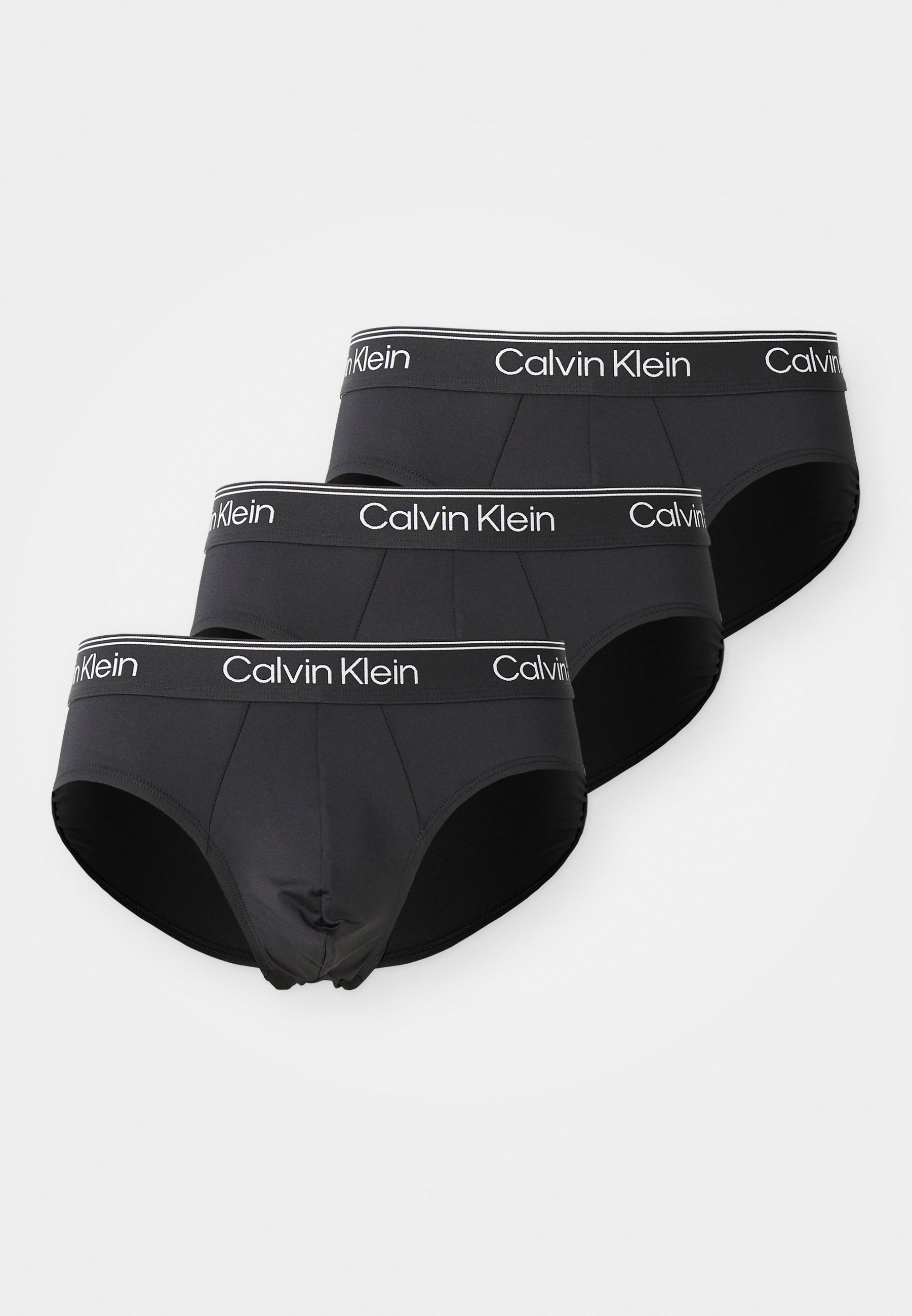 Slip Calvin Klein in microfibra elasticizzata, confezione da 3 - neri