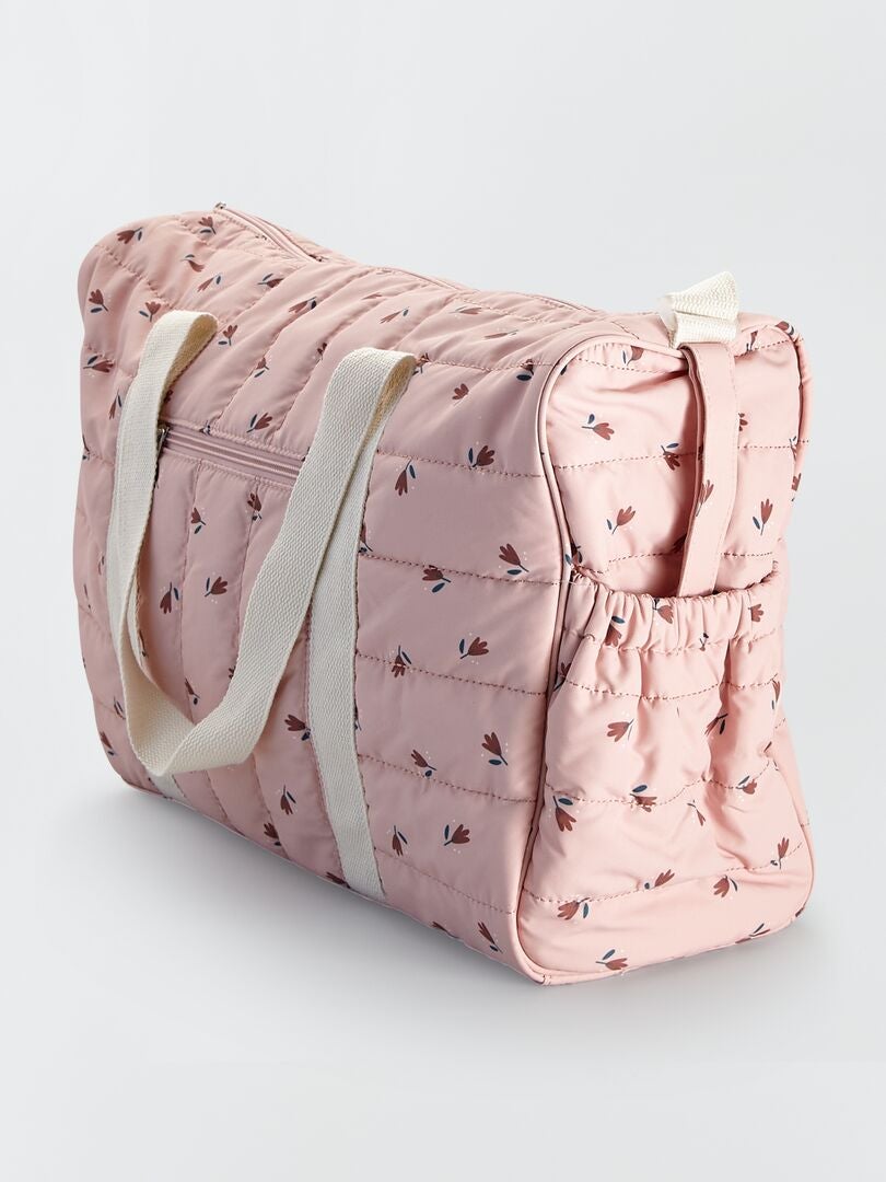 Bolsa de maternidade acolchoada - ROSA