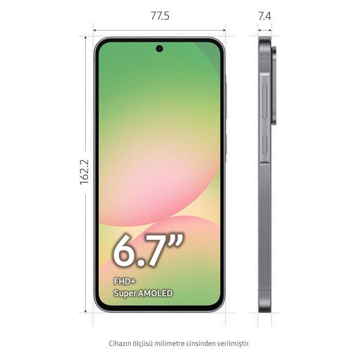 Smartphone SAMSUNG Galaxy A56 5G Dual SIM Preto 8+128GB - Versão para o Oriente Médio (Compatível com França, Suécia, etc.)
