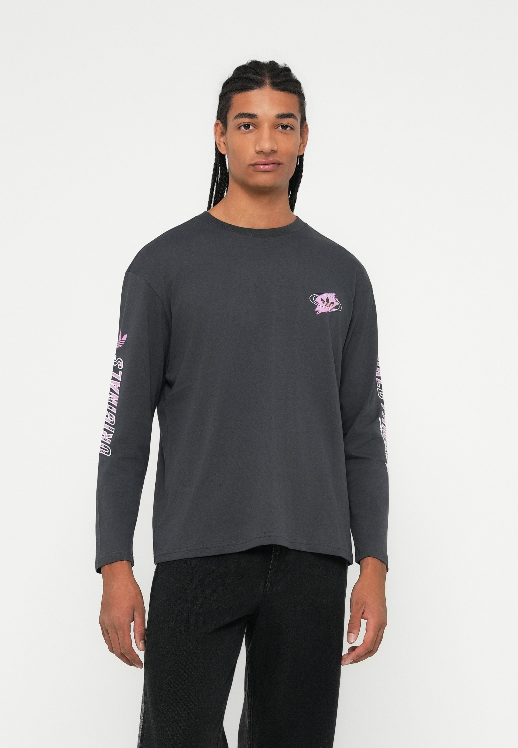 Maglia a maniche lunghe unisex adidas Originals GRAPHIC - antracite