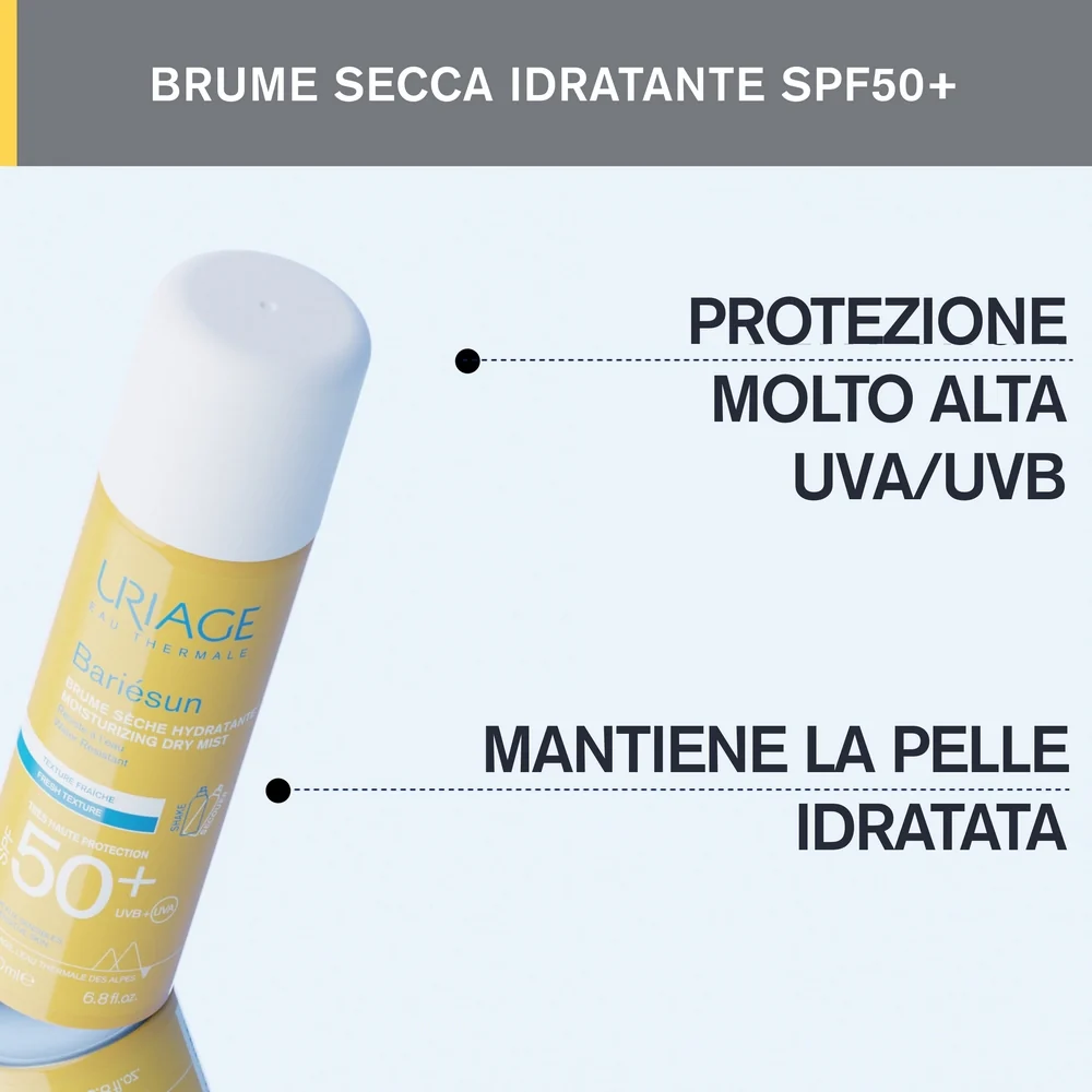 BARIESUN Spray Asciutto SPF50+ - Spray solare corpo alta prot.