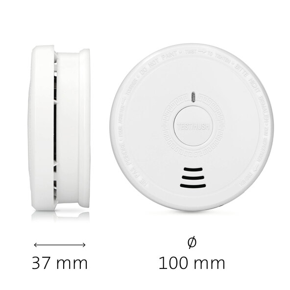 SA20 rökdetektor med 1 års batteri, vit, set om 3