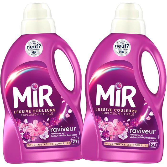 Mir - Lot de 2 lessives liquides - Couleur Explosion Florale
