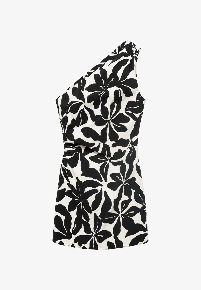 Mango SHORT ASYMMETRIC - Dagjurk - zwart