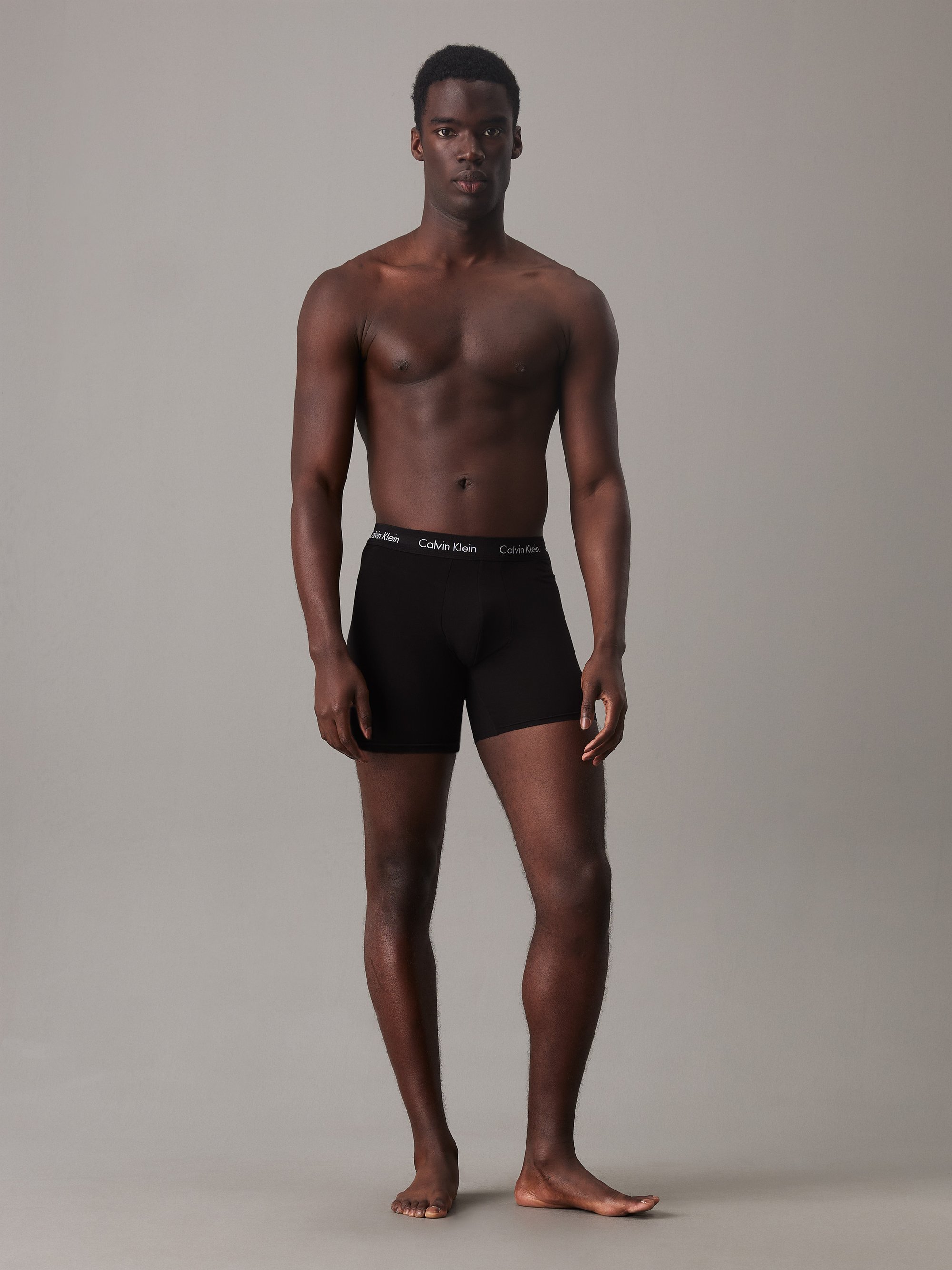 Calvin Klein Sous-vêtements BOXER BRIEF LOT DE 3 EN COTON STRETCH - Noir