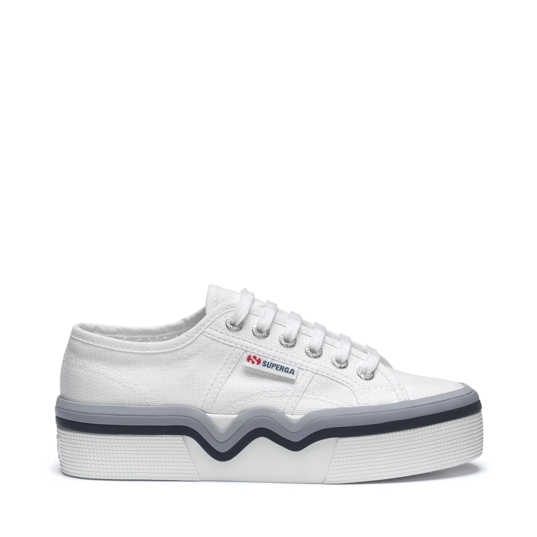 2740 LIQUIFY STRIPES-WHITE-SHADED BLUE