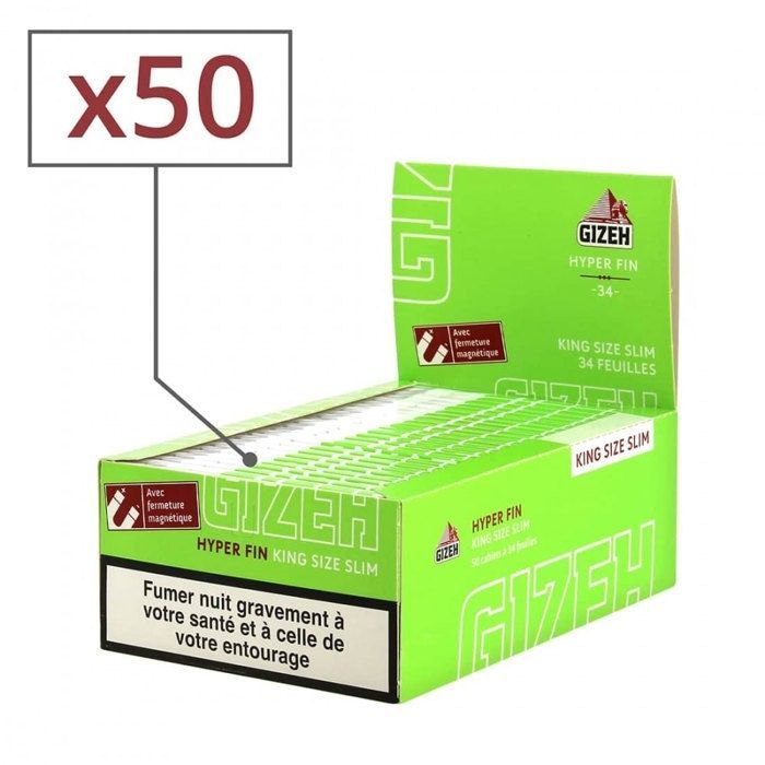 Papel de enrolar Gizeh Slim Ultrafino x 50