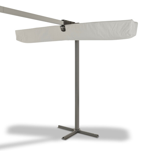 Waved sun canopy, light grey