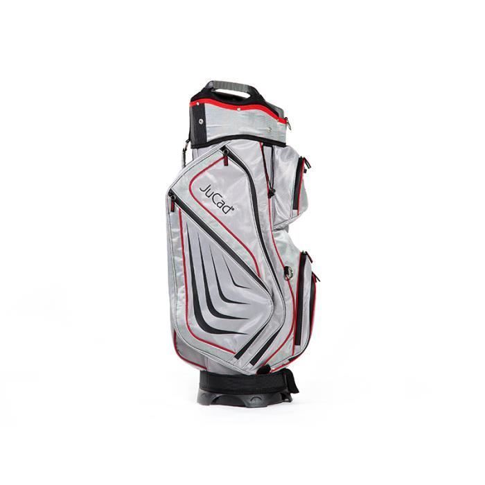 Bolsa para carrinho JuCad Captain Dry - Cinza/Vermelho - Golfe - JuCad