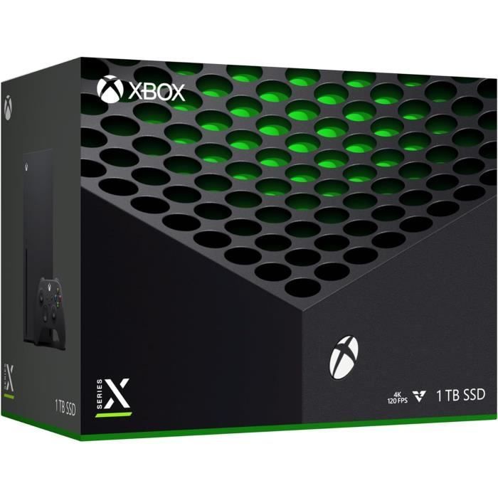 Consola Xbox Series X - Microsoft - 1 TB - 12 Teraflops - Compatible con 4K/8K HDR - Negra