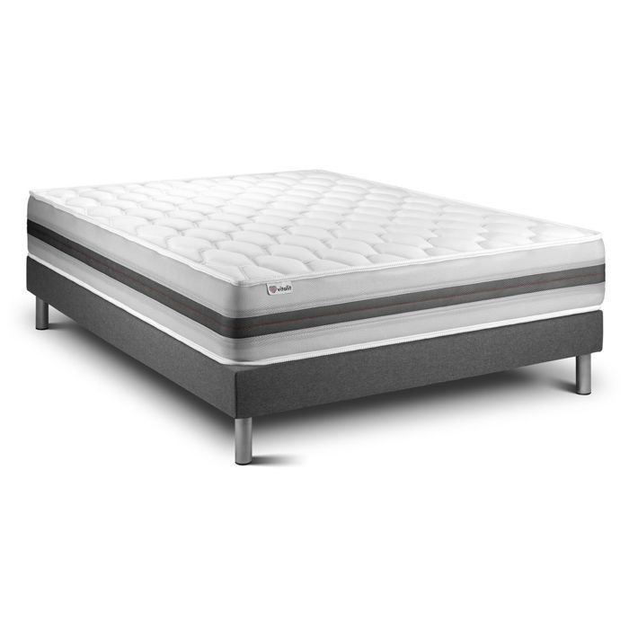 Mattress and Bed Base Set - VITALIT - VITALSPRING RECOVER - 140x200 cm - Memory Foam - 28 cm Thick