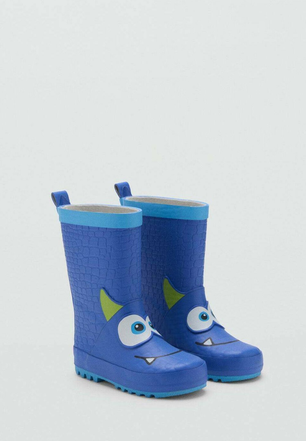Mango Kids MONSTER MOTIF - Gummistøvler - mørkeblå