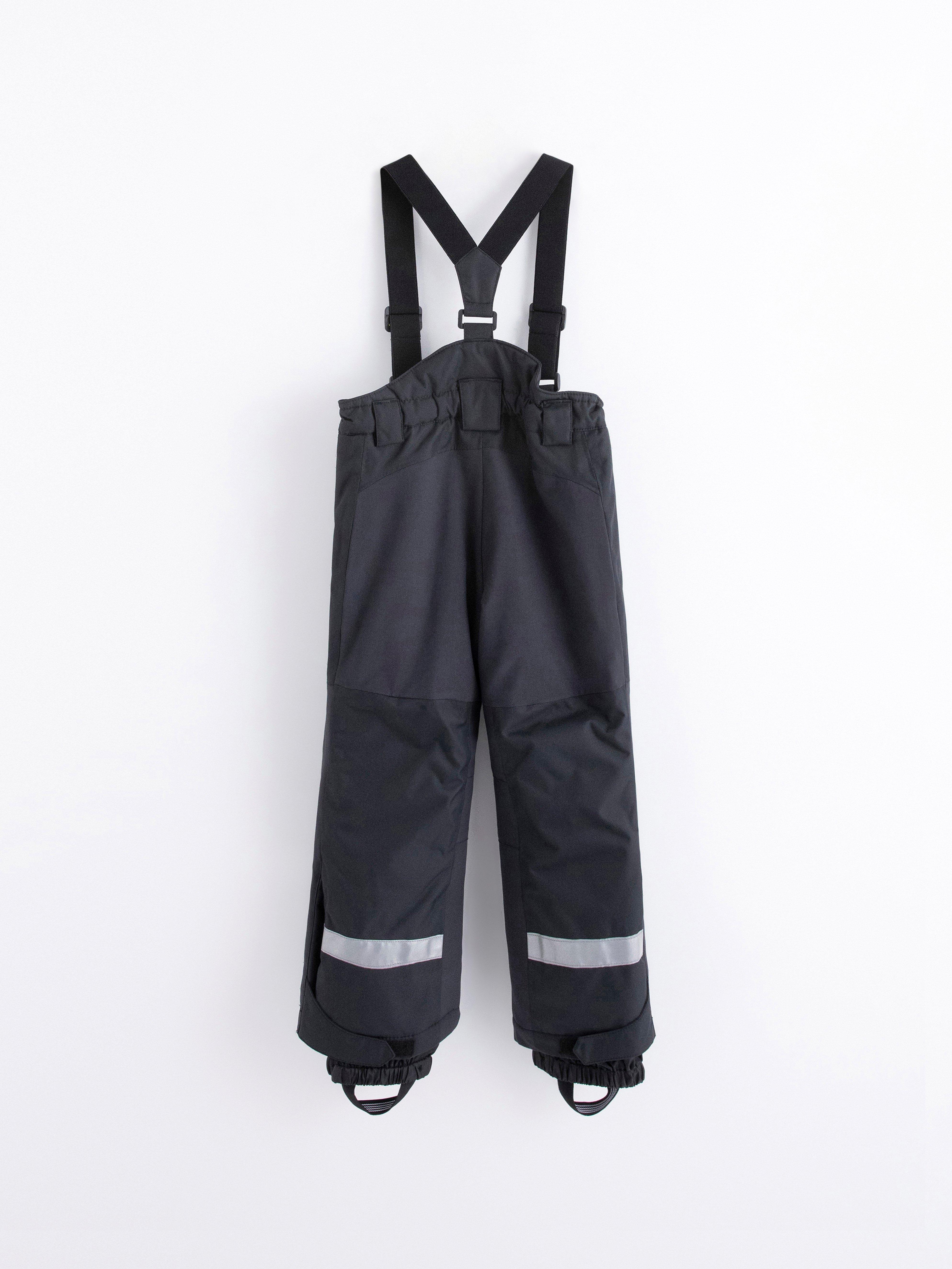 Pantalones de esquí con tirantes negros