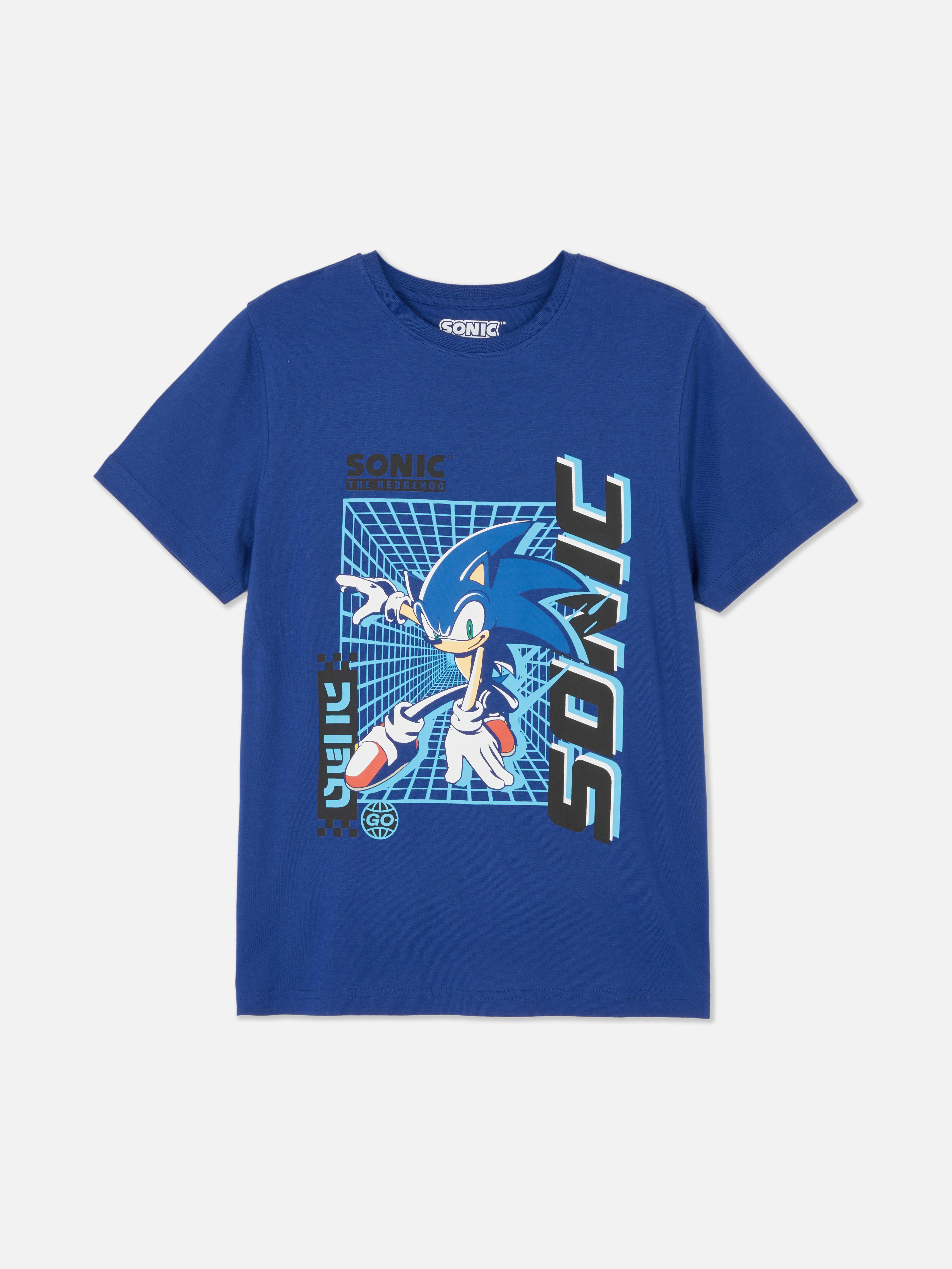 Tricou cu imprimeu Sonic The Hedgehog Un tricou cu mânecă scurtă cu Sonic The Hedgehog