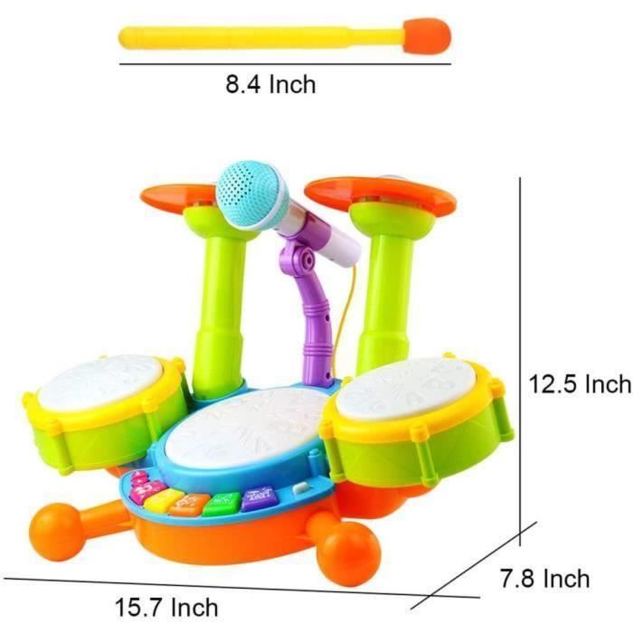 Spielzeug-Musikinstrumente für Kinder, Schlagzeugspielzeug, elektronisches Schlagzeug